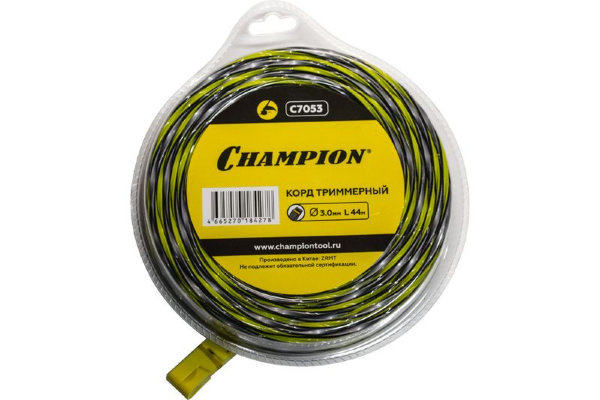 Корд трим.CHAMPION Tornado 3.0мм*44м (витой квадрат)